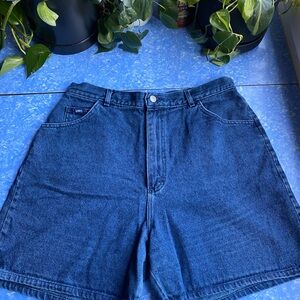 Lee Women's Blue Jean Shorts Jorts size 18 MED